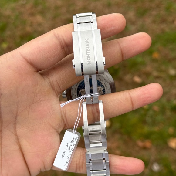 Montblanc 1858 GMT automatic Black Stainless Steel Watch Mens 2025 dated watch - Picture 11 of 17